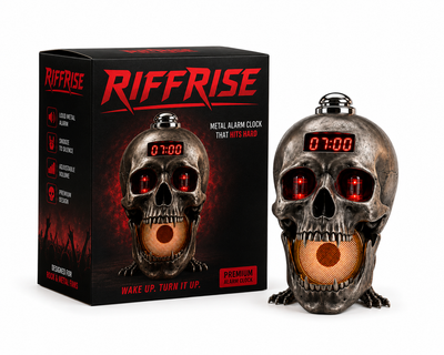 RiffRide™ Skull alarm clock