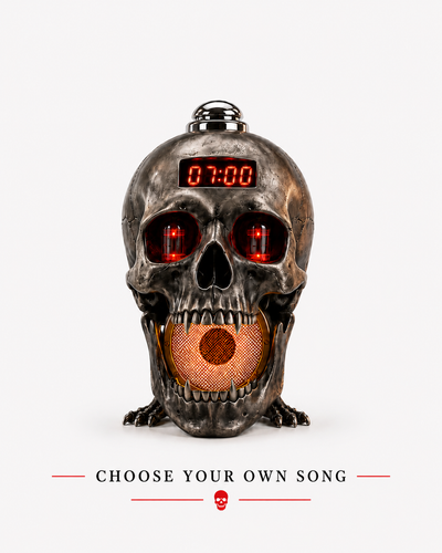 RiffRide™ Skull alarm clock